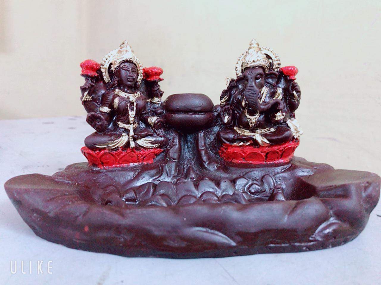 Lakshmi-Ganesha Incense Burner
